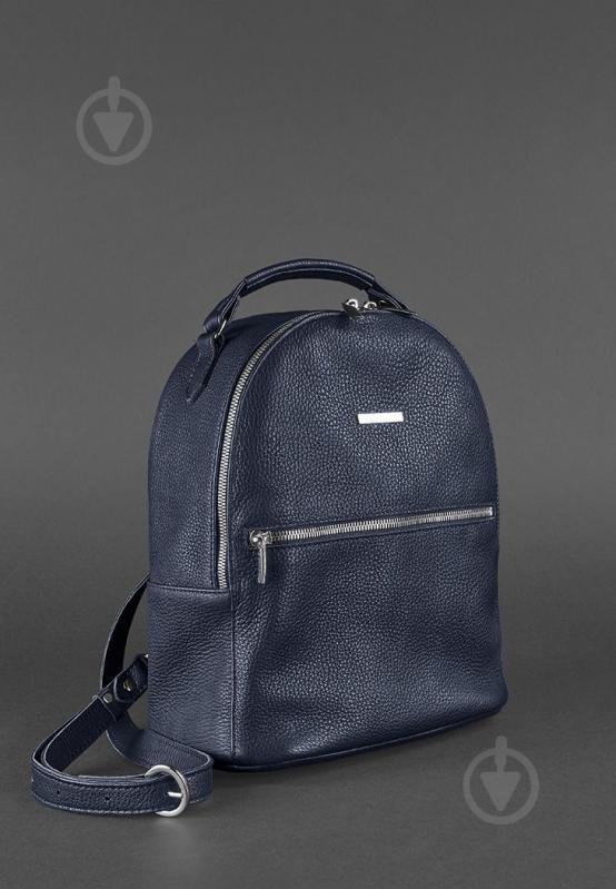 Шкіряний міні-рюкзак BlankNote Kylie Синій (BN-BAG-22-navy-blue) - фото 2