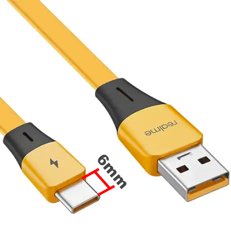 Кабель Data Cable SuperDart/Super Vooc 65W/6A 1 м USB на Type-C/USB-C Yellow - фото 2