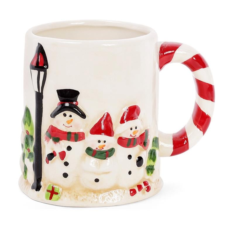 Набір керамічних кружок Тріо сніговиків 2 шт. 525 мл Набір керамічних кружок Тріо сніговиків 2 шт. 525 мл