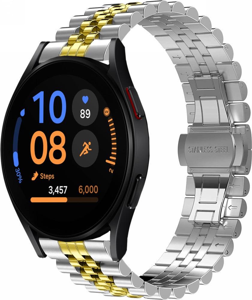 Браслет металлический Stech Line для Galaxy Watch FE 40 мм Silver Gold (39323-67) Браслет металлический Stech Line для Galaxy Watch FE 40 мм Silver Gold (39323-67)