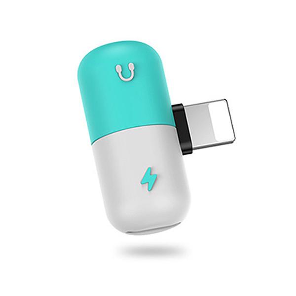 Адаптер Alitek 2в1 для наушников и зарядки Lightning (1277153361)