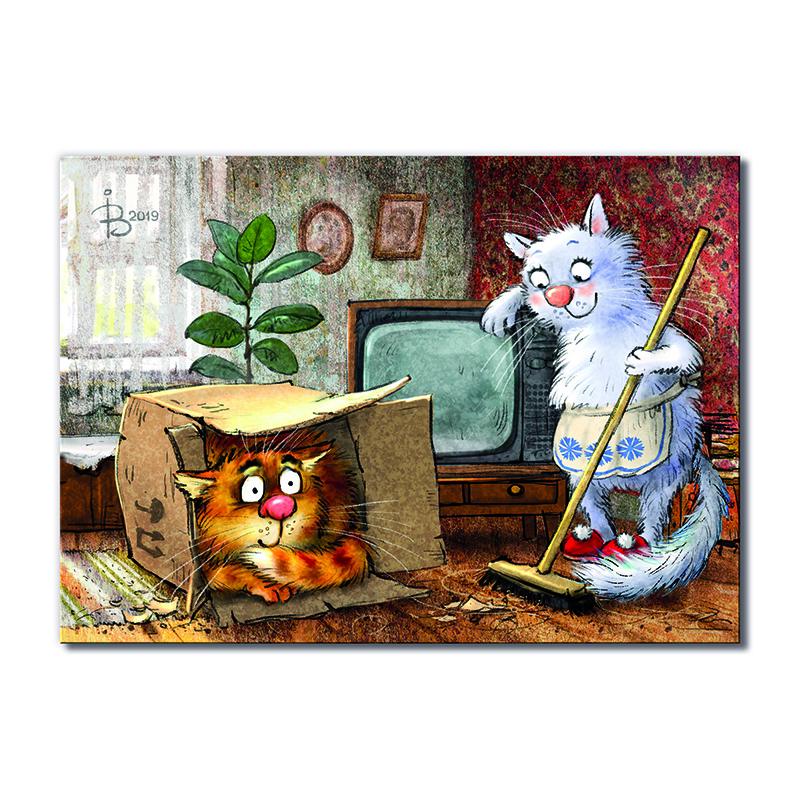 Модульная картина Телевизор 1 модуль 80x120 см