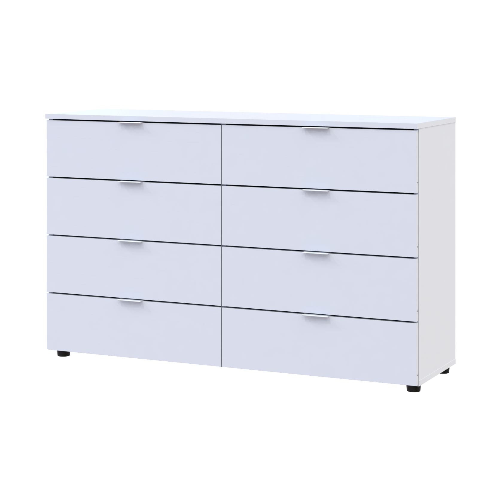Комод Рон 8 8 ящиков 130х38х81 см Белый (41516172)