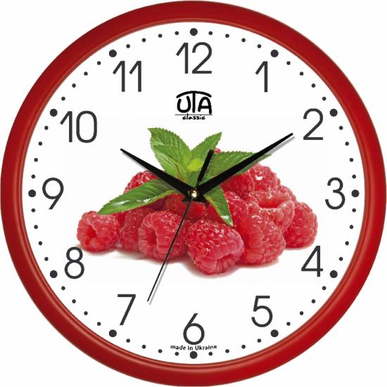 Часы настенные UTA Classic Малина 30x30 см Red (118471)