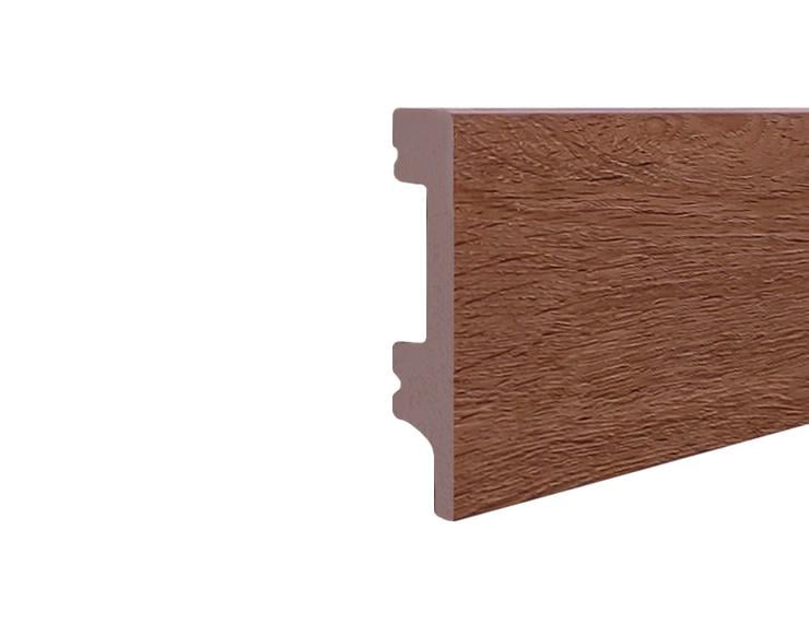 Плинтус дюрополимерный 15х80 мм Темно-коричневое дерево (8015Р-14133-27) Плинтус дюрополимерный 15х80 мм Темно-коричневое дерево (8015Р-14133-27)