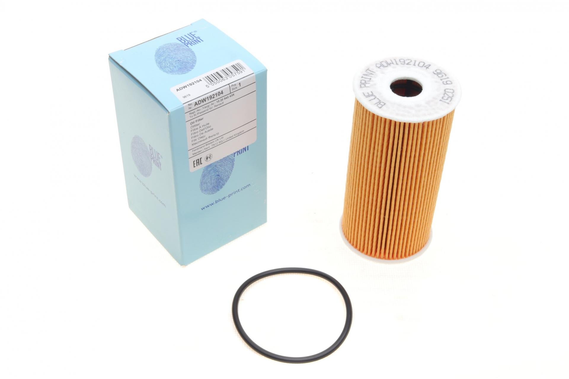 Фільтр масляний BLUE PRINT для MB Vito W447/Renault Megane/Trafic/Master III/Opel Vivaro/Movano 1,6D/2,3CDTI 10- (ADW192104)