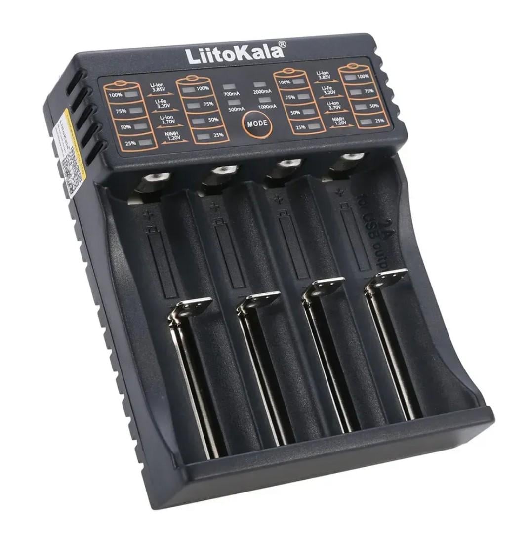 Зарядное устройство на 4 аккумулятора Liitokala Lii-402 с функцией PowerBank (38236697) Зарядное устройство на 4 аккумулятора Liitokala Lii-402 с функцией PowerBank (38236697)