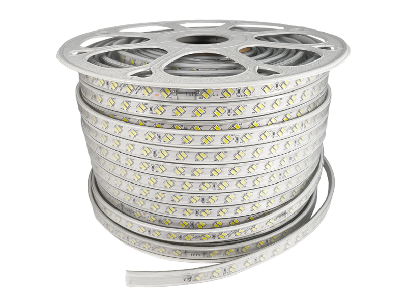 Світлодіодна стрічка LED UA 5730 120 LED 16 мм 220 В 28,8 Вт/м IP68 Білий (6695)