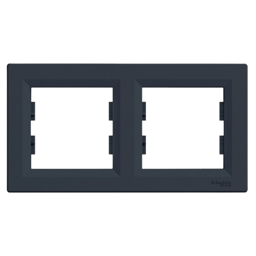 Рамка двухместная горизонтальная Schneider Electric ASFORA IP20 Антрацит (EPH5800271) Рамка двухместная горизонтальная Schneider Electric ASFORA IP20 Антрацит (EPH5800271)
