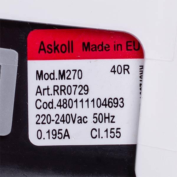 Помпа 480111104693 Askoll M270 для пральних машин Whirlpool Excellence/WAT/WAE (00000005166) - фото 2 Помпа 480111104693 Askoll M270 для пральних машин Whirlpool Excellence/WAT/WAE (00000005166) - фото 2