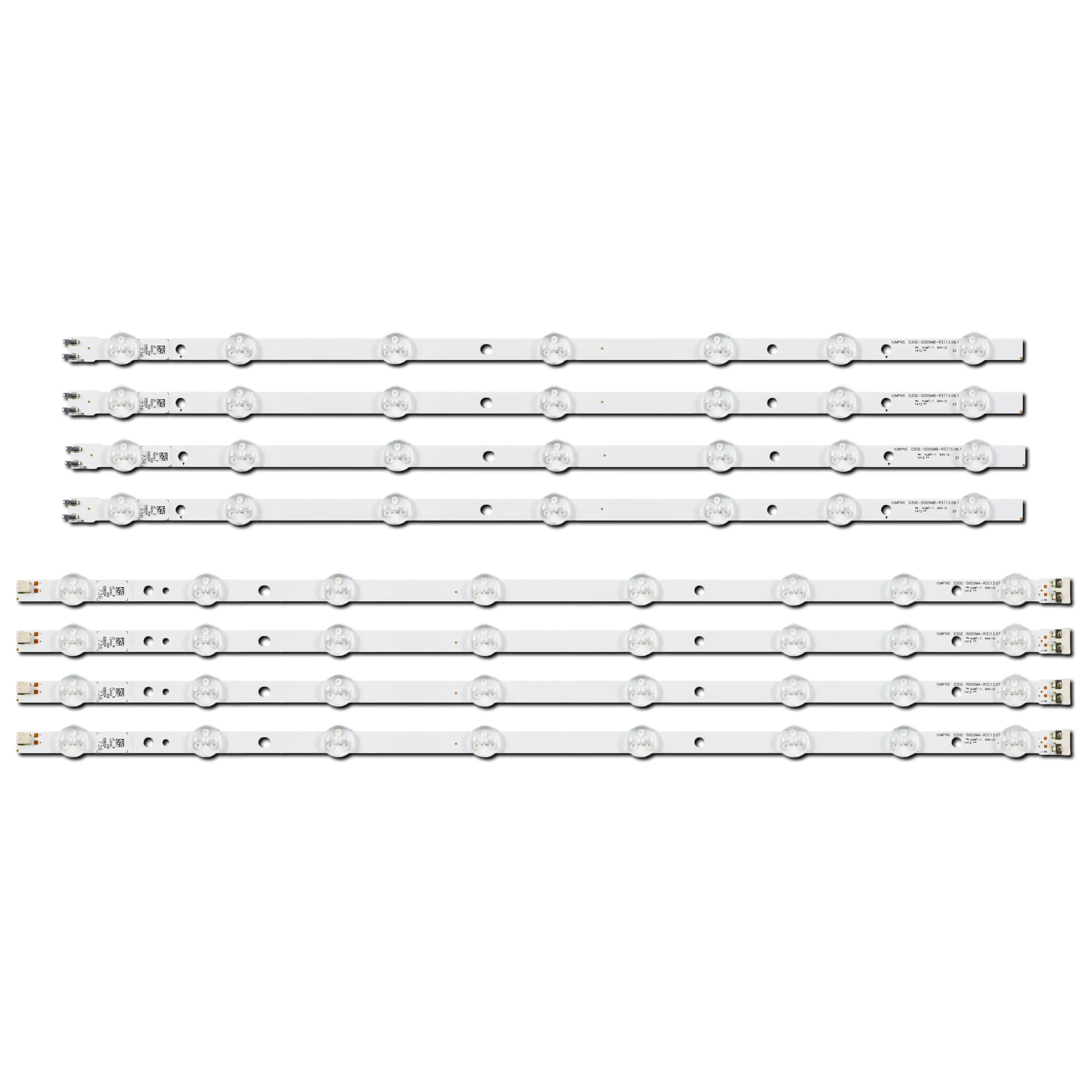 Подсветка LED для TV Samsung D3GE-500SMA-R3 D3GE-500SMB-R2 2013SVS50_3228N1_B2_L08_REV1.7 50" 8 шт. (ART-13350)