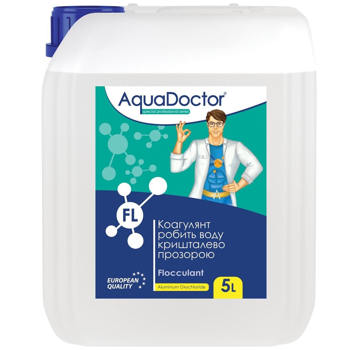 Химия для бассейнов AquaDoctor FL Коагулянт жидкий 5 л (38849)