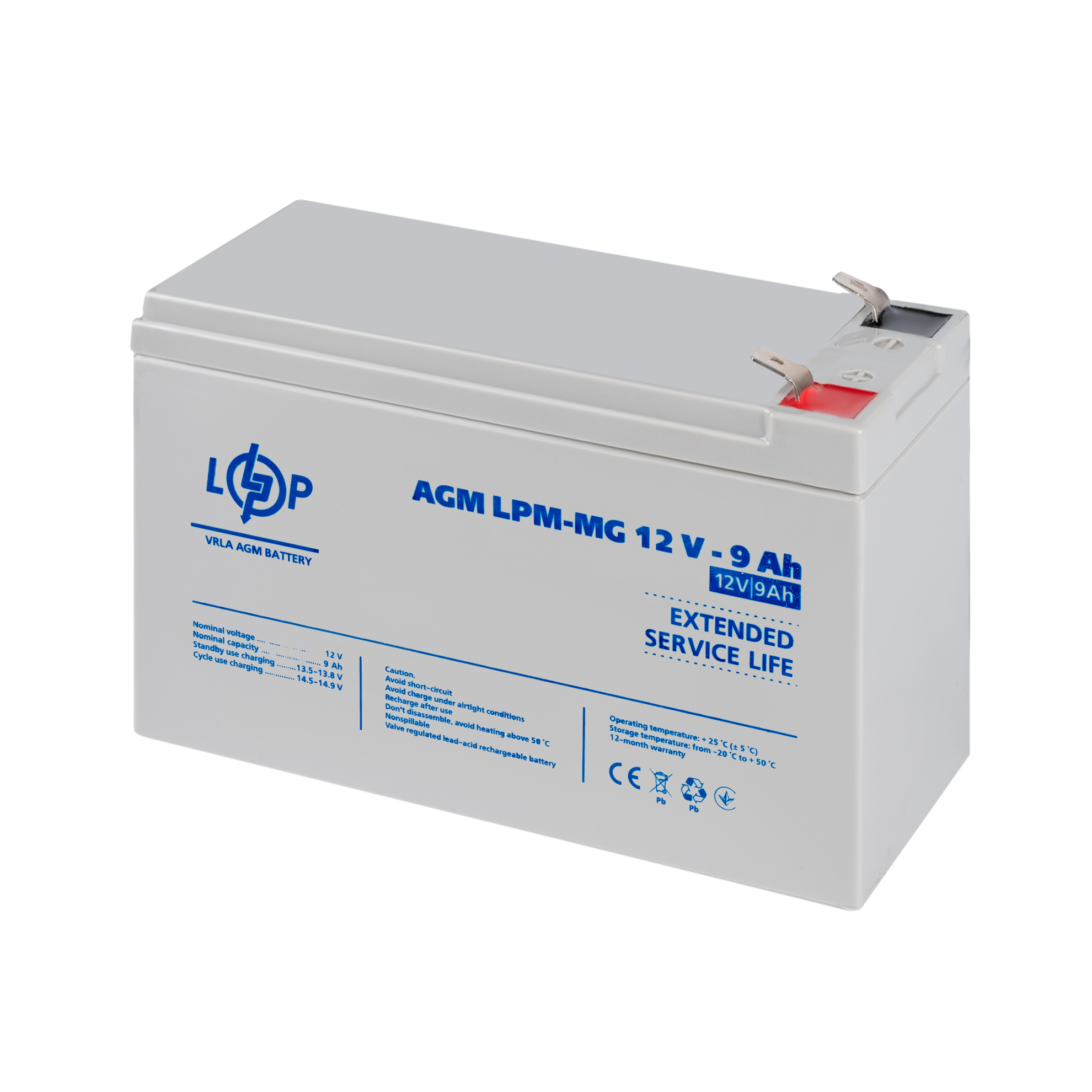 Аккумулятор мультигелевый LPM-MG 12V-9 Ah - фото 4