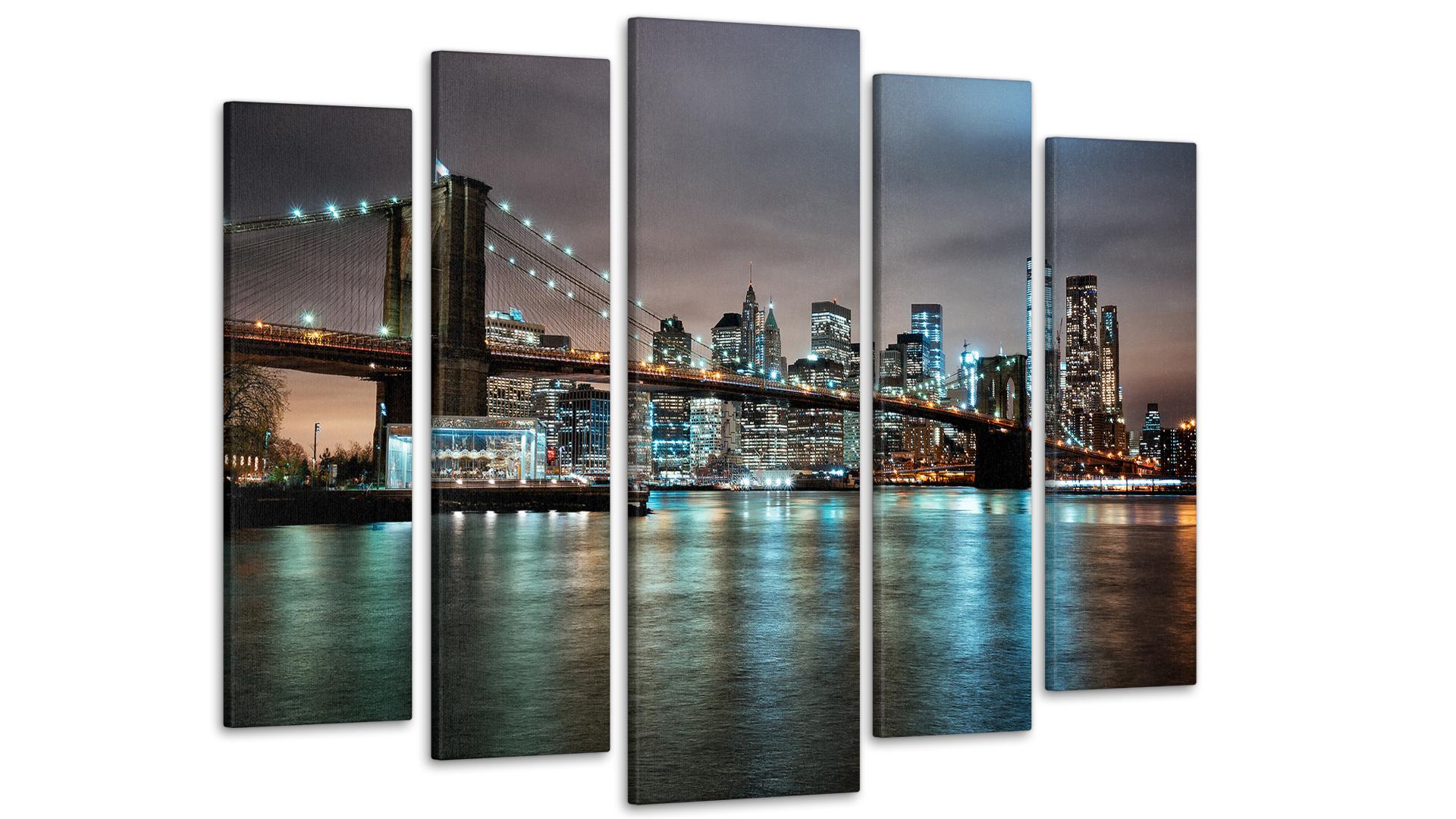 Модульная картина Ночной город 80х118 см (Art-51_5)