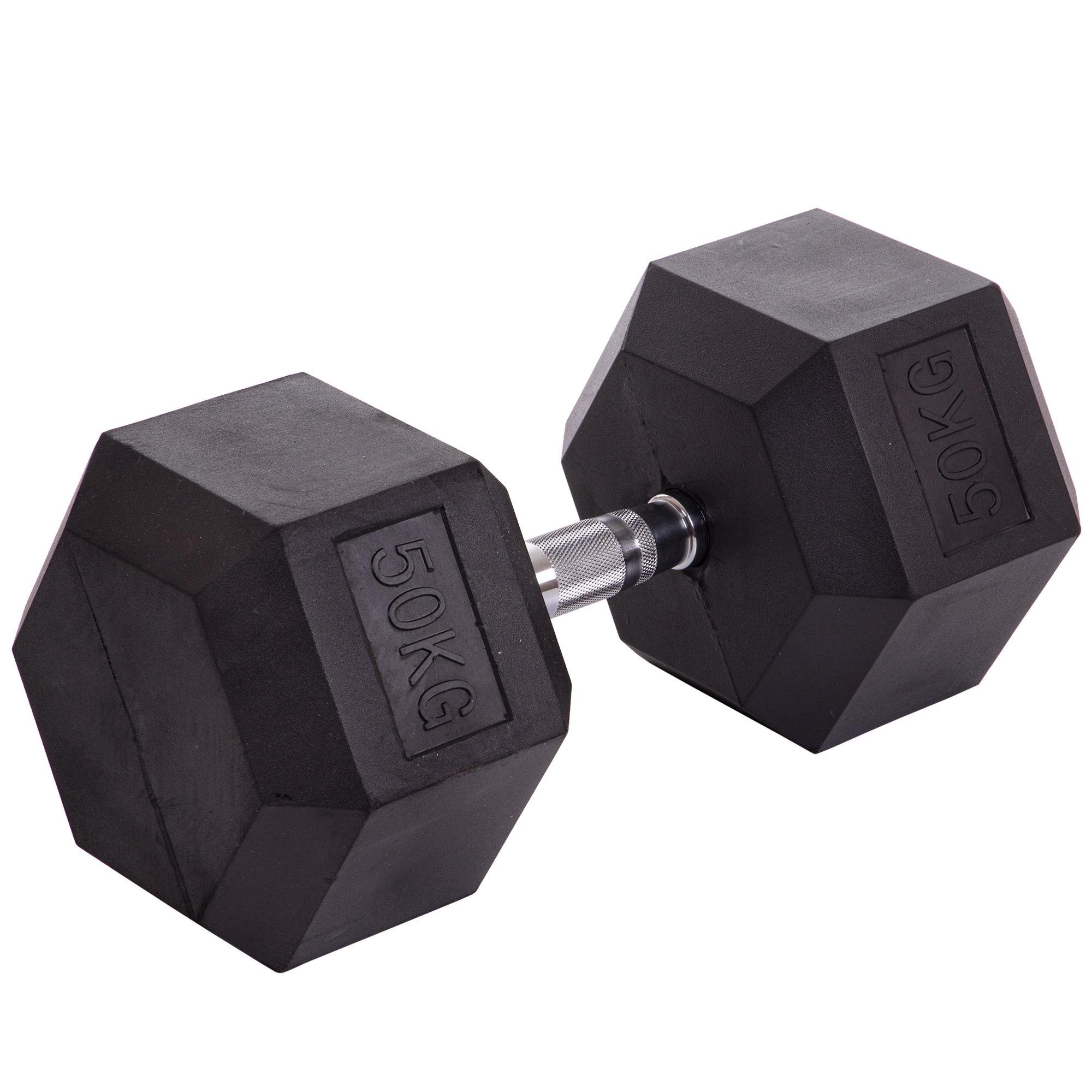 Гантель цельная Zelart TA-2679-50 шестигранная 1 шт. 50 кг (DR002832)