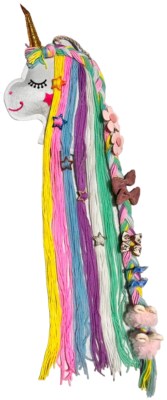 Органайзер для аксессуаров Единорог с резинками и заколками для волос (51895)