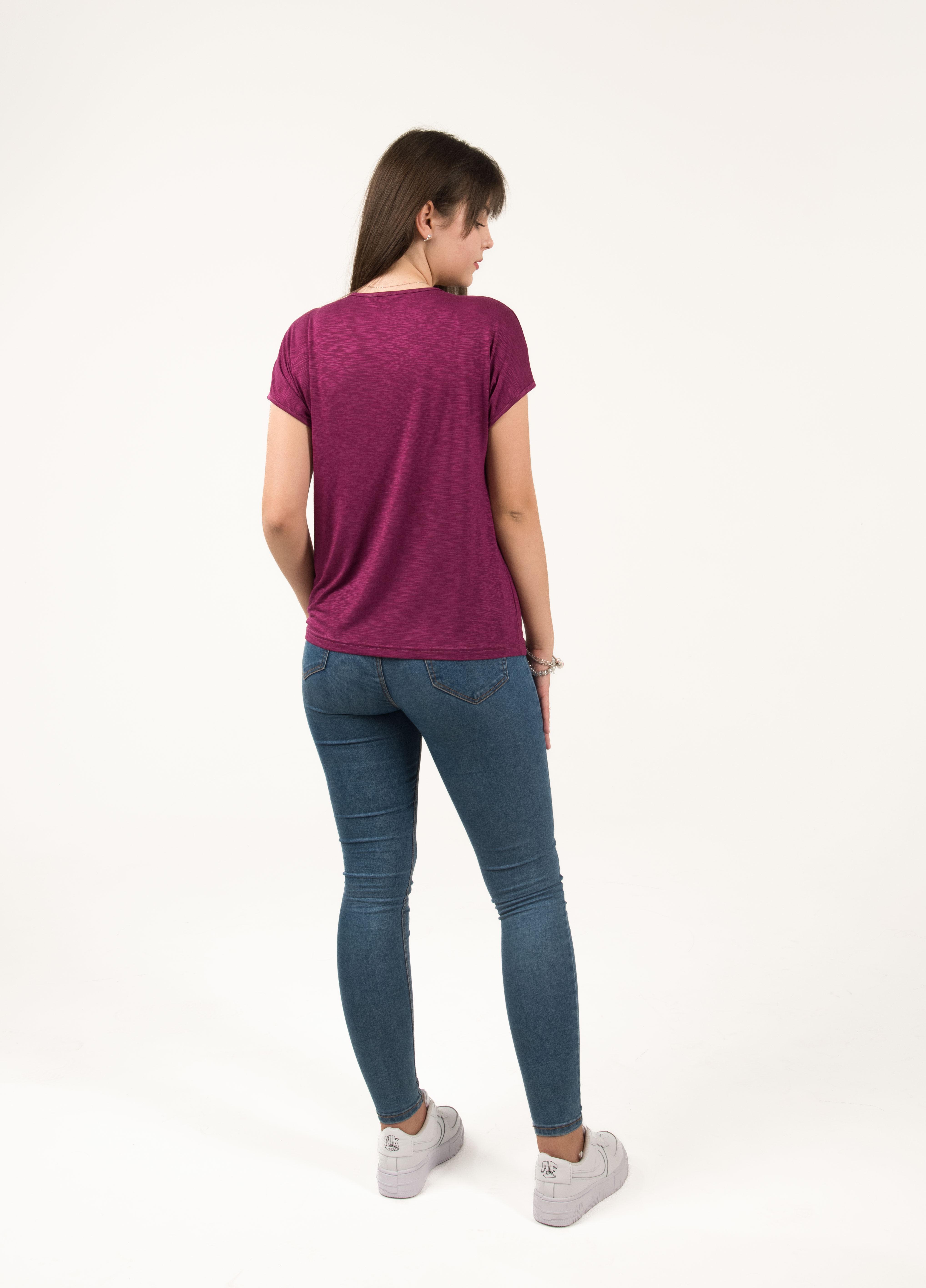 Футболка женская Наталюкс M Фиолетовый (8023502471131) - фото 2 Футболка женская Наталюкс M Фиолетовый (8023502471131) - фото 2