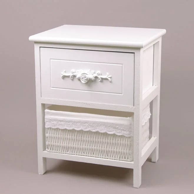 Комод дерев'яний Flora Білий (9129)