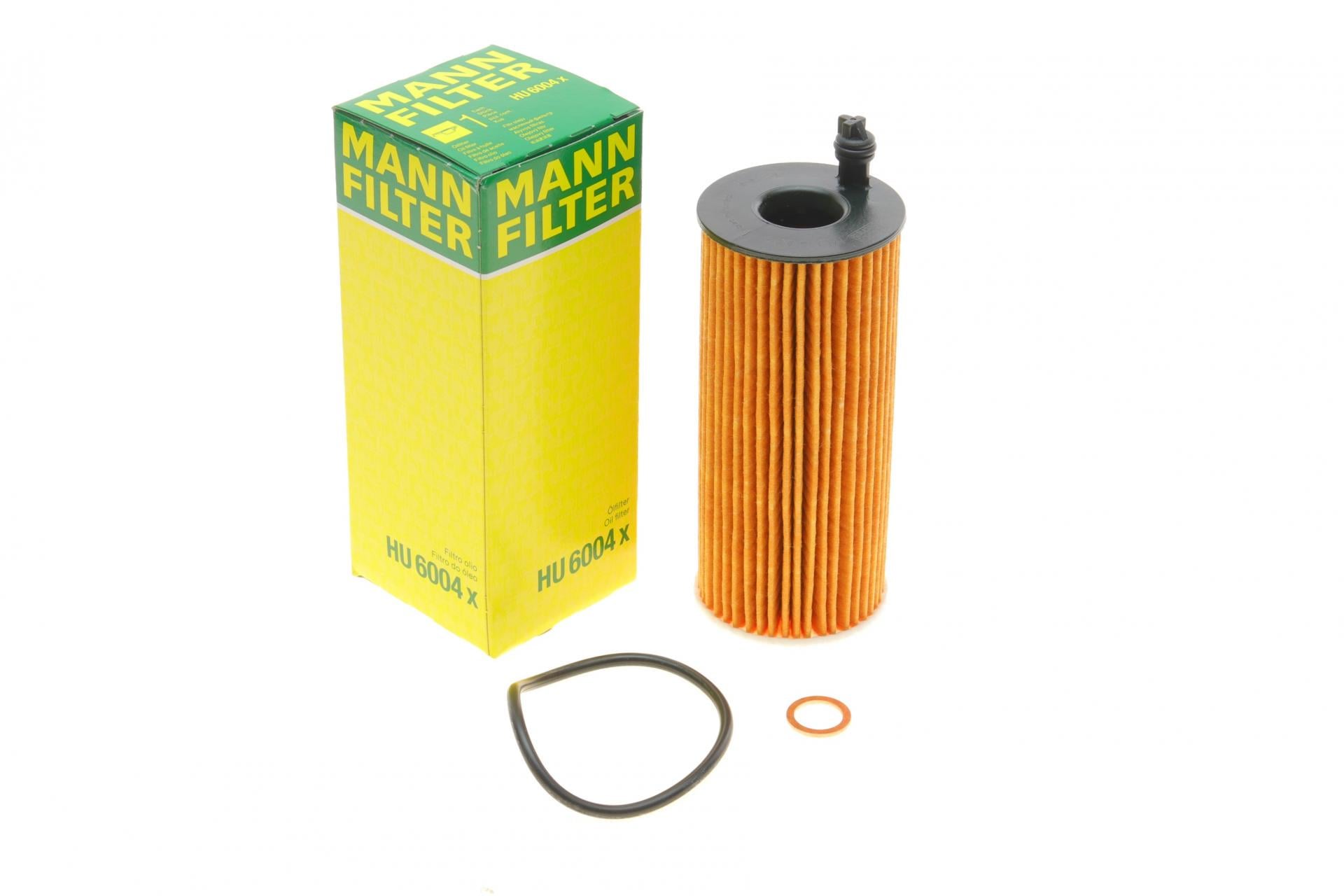 Фильтр масляный Mann-Filter для BMW 3 E90-E93/F30/F80/4 F32/5 F10/F18/7 F01-F04/X5 F15/F85 10- N47/N57 (HU 6004 X)