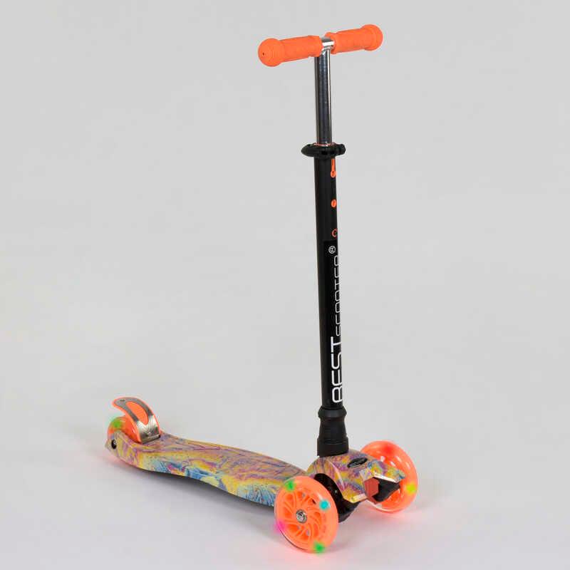 Самокат Best Scooter А 25597 /779-1340 MAXI пластмассовый 4 колеса PU d 12 см
