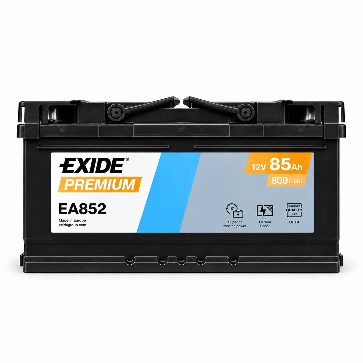 Акумулятор автомобільний EXIDE 85 Ah 800A R+ 12V низькобазовий (3208112847)
