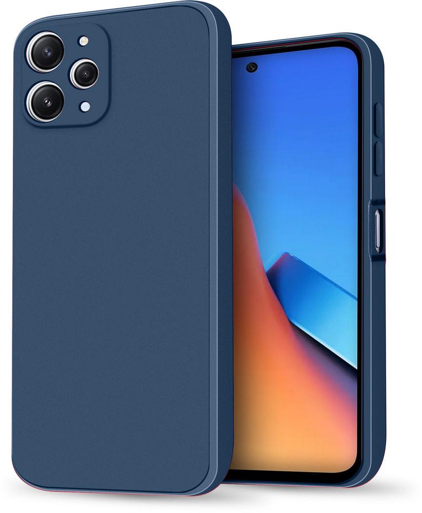 Силиконовый чехол HardCorner Xiaomi Redmi 12 (с микрофиброй) Blue (34832-28)