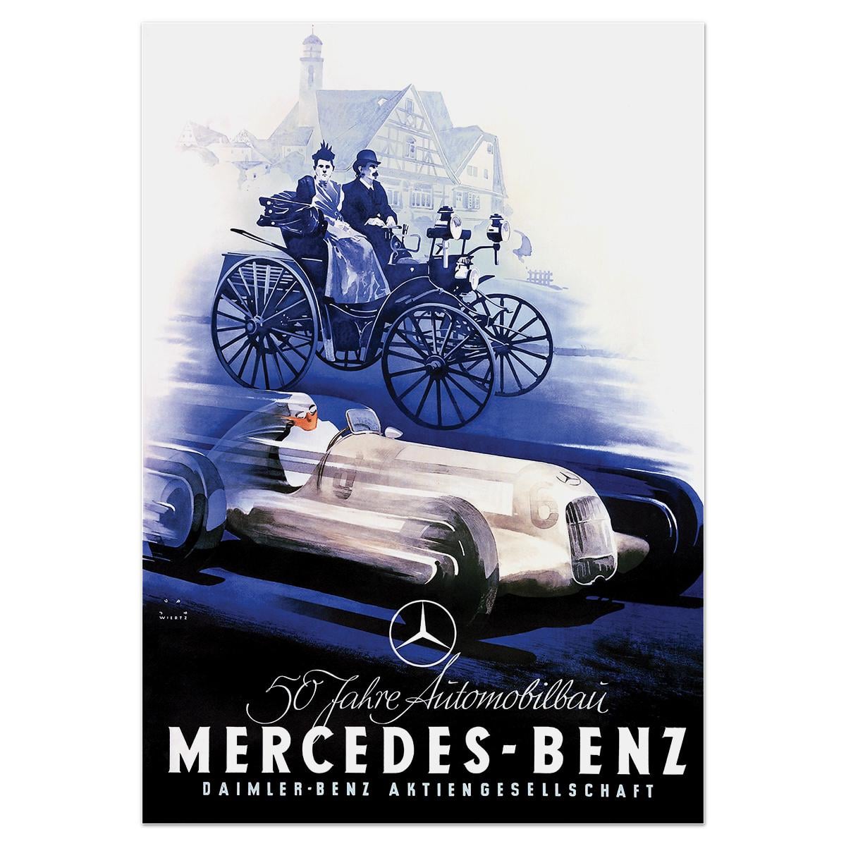 Плакат 50 лет Mercedes-Benz 1935 59x84 см (0072) Плакат 50 лет Mercedes-Benz 1935 59x84 см (0072)