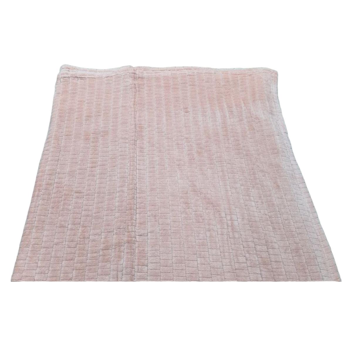 Плед Koloco мікрофібра полуторний 150х200 см Персиковий (37568) - фото 2 Плед Koloco мікрофібра полуторний 150х200 см Персиковий (37568) - фото 2