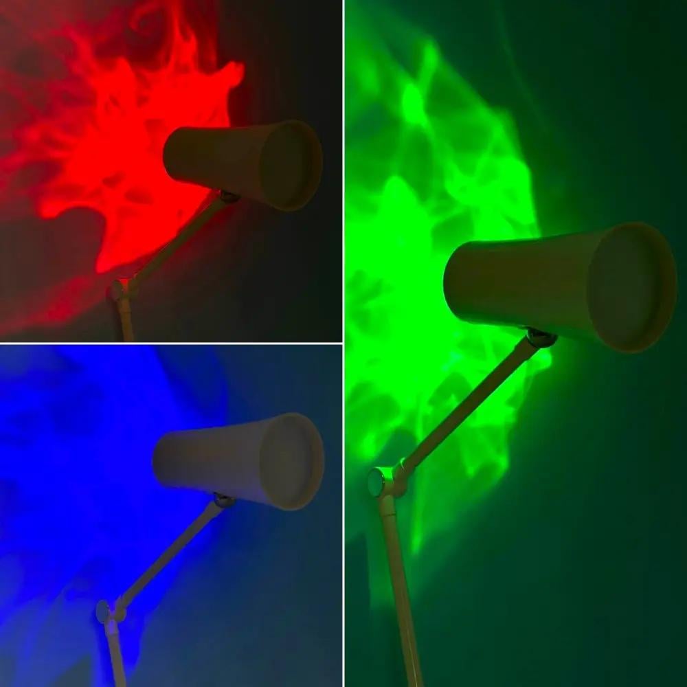 Светильник настольный D09 с аккумулятором функцией проекции и зарядкой без проводов Синий (627490) - фото 3