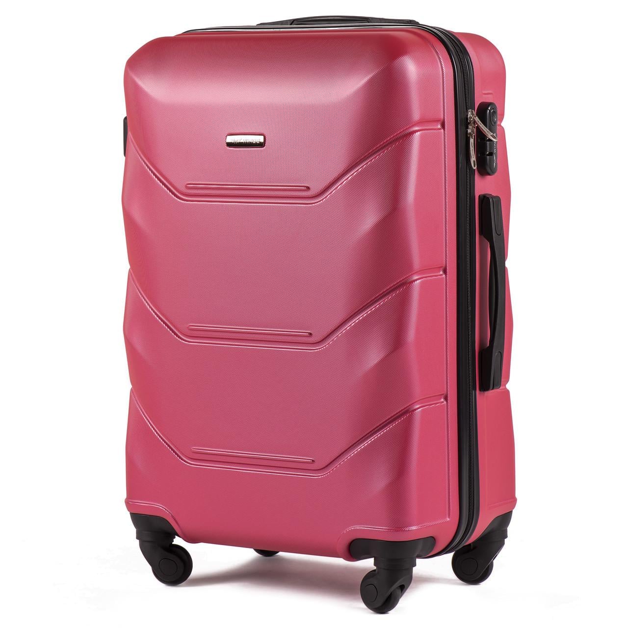 Чемодан средний Wings 147 М 25" на 4 колесах АБС-пластик 68х45х27 см 71 л Красный