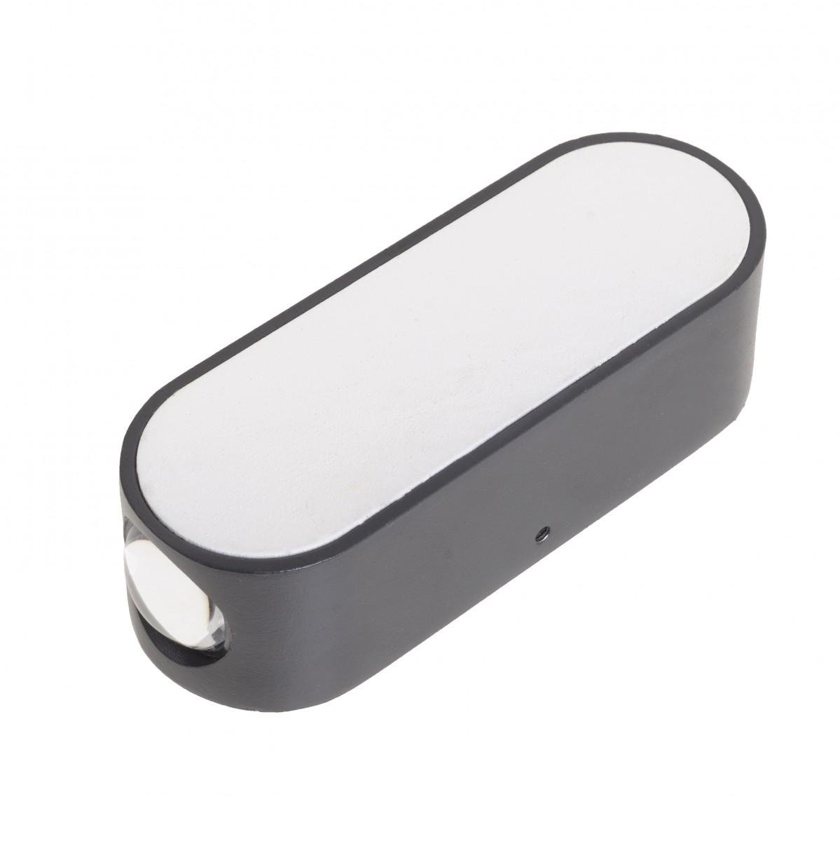 Підсвічування LED фасадне Brille IP65 AL-292/2х3W COB BK/WH (34-337)