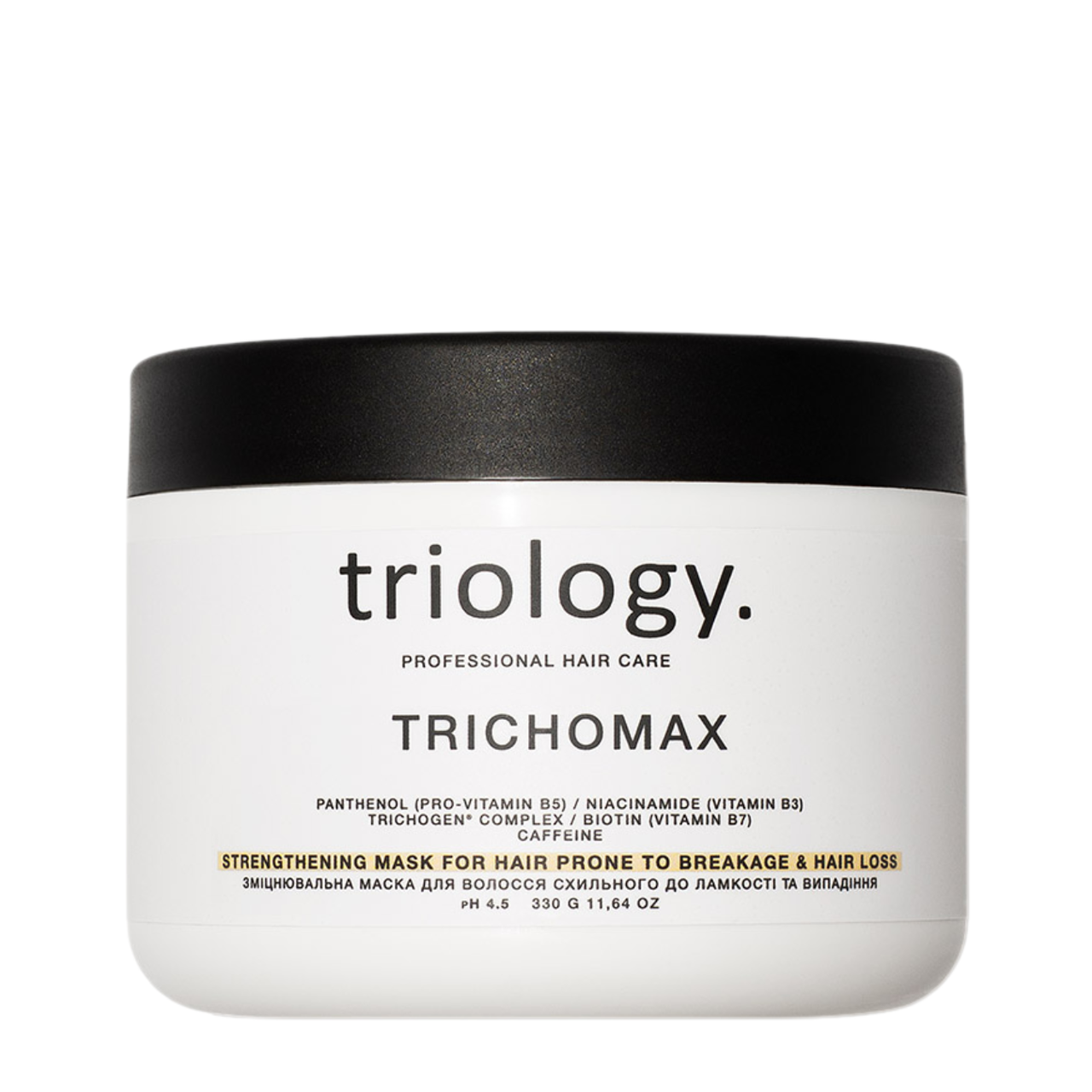 Маска против выпадения волос укрепляющая Triology Trichomax с биотином 330 г