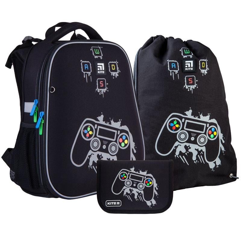 Рюкзак ортопедический Kite Education Gamer 38х28х16 см (SET_K21-531M-2)