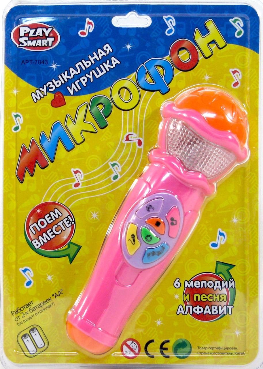 Музичний мікрофон-караоке 7043 Рожевий