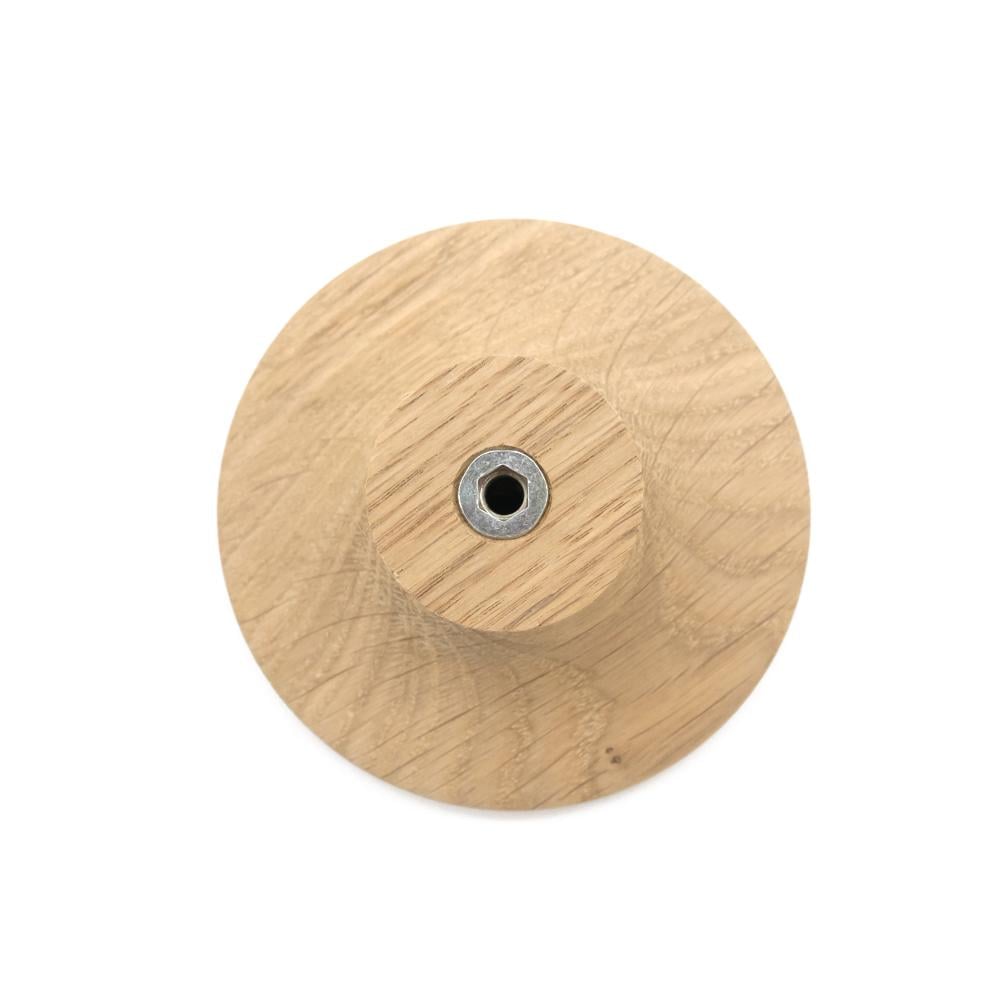 Гачок дерев'яний меблевий для одягу ø90 мм 1 шт. Дуб (48904) - фото 4 Гачок дерев'яний меблевий для одягу ø90 мм 1 шт. Дуб (48904) - фото 4