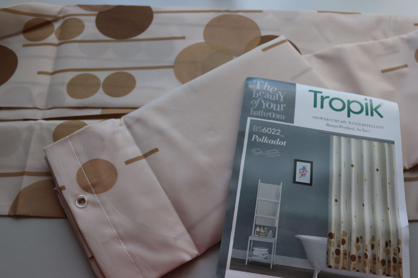 Штора для ванної Tropik Polkadot вузька 120x200 см (39895822) - фото 2 Штора для ванної Tropik Polkadot вузька 120x200 см (39895822) - фото 2