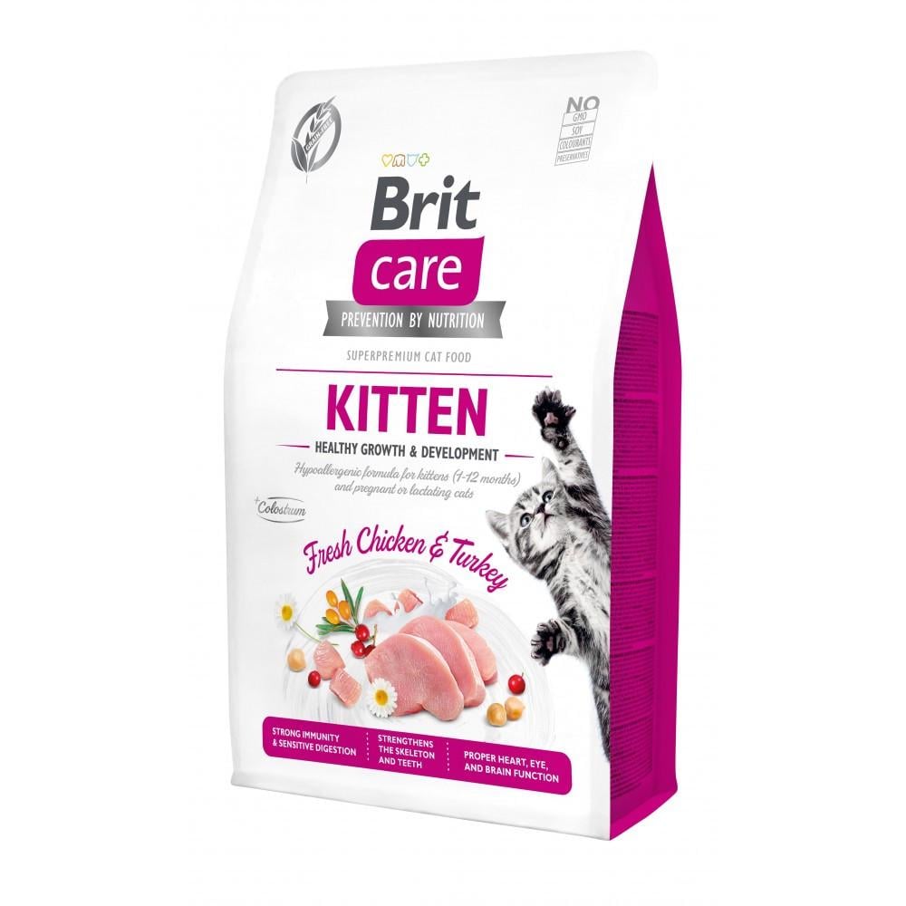 Сухий корм Brit Care Cat GF Kitten HGrowth&Development для кошенят 2 кг (171278/0679)