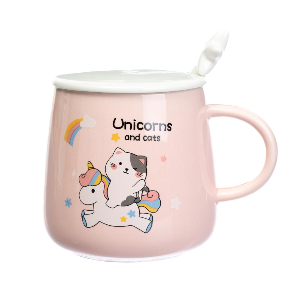 Керамическая чашка Elisey 300 мл Розовый (8805-024)