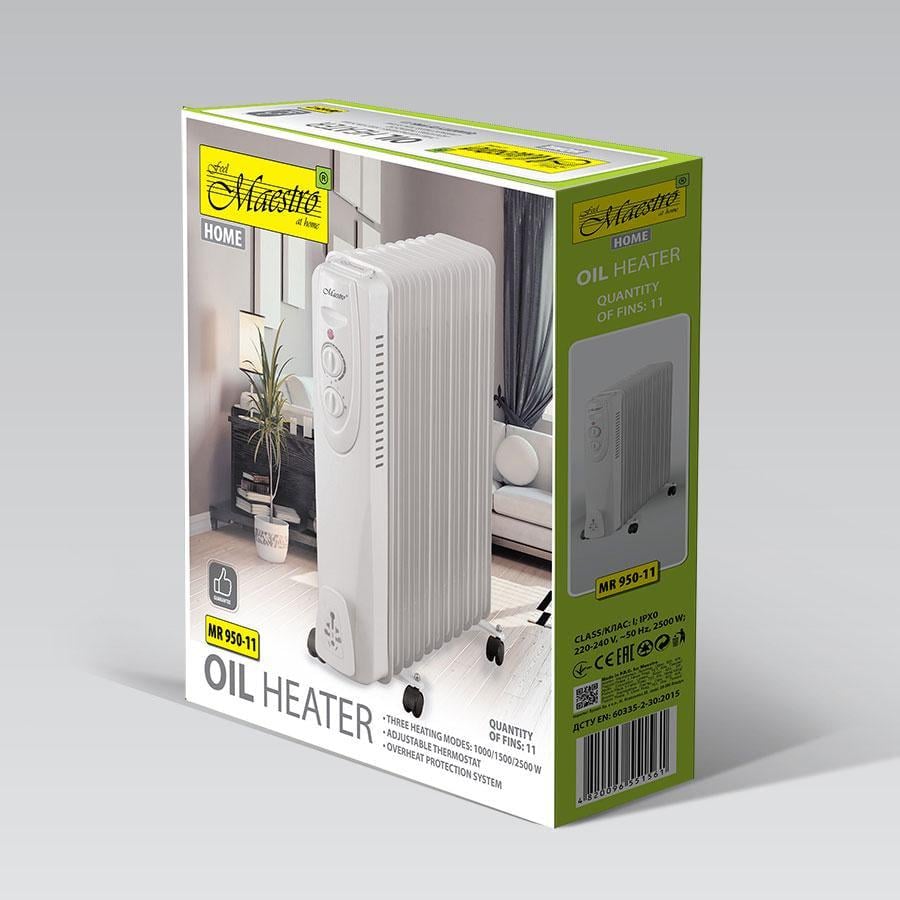 Обігрівач Maestro MR-950-11 з 11 секціями 2500 Вт (2104618418) - фото 8