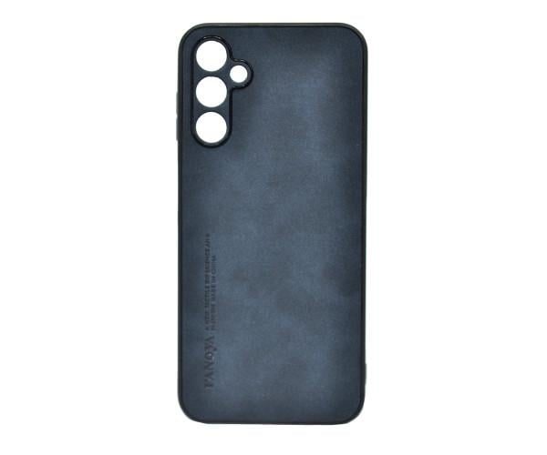 Кожаный чехол - накладка Fanoya для Samsung Galaxy M14 Синий