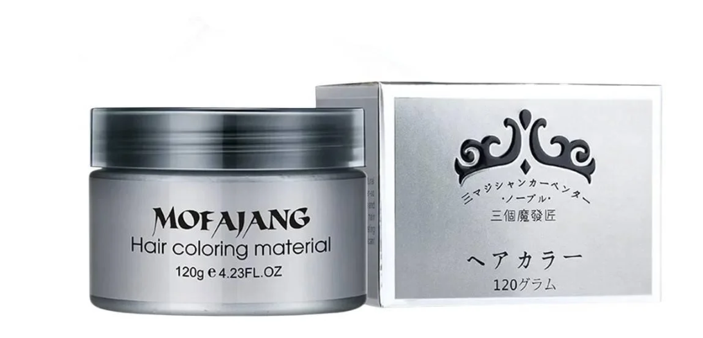 Фарба-віск тимчасова для волосся Mofajang 120 мл Silver/Gray