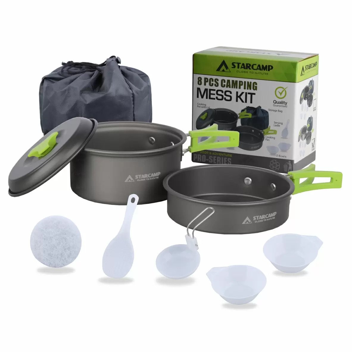 Набір посуду туристичного Starcamp HX-CK02 Cookware set 1-2 Black (SC130)