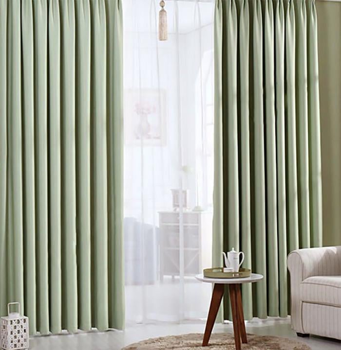 Комплект штор Pivdenne блэкаут 140х270 см 2 шт. Светло-оливковый (80008-140-2) - фото 1