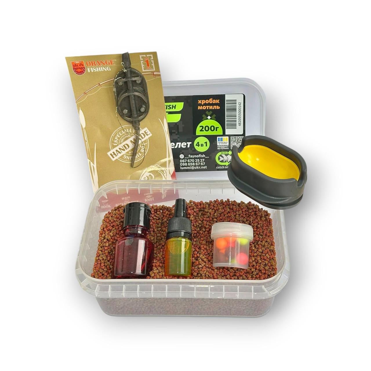 Методный пеллетс метод микс Fayno Fish червь-мотыль 6в1 200 г (2917711690)