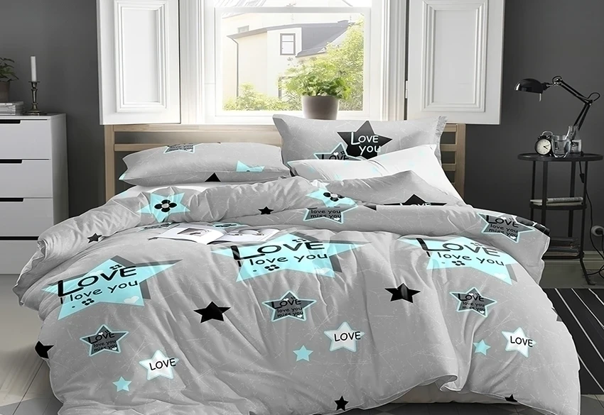 Комплект постільної білизни з компаньйоном TAG Tekstil S405 150x215 см (1605) Комплект постільної білизни з компаньйоном TAG Tekstil S405 150x215 см (1605)