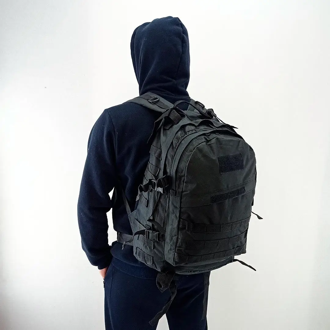 Рюкзак тактичний Tactical Raid похідний 40 л Black (601-black) - фото 7