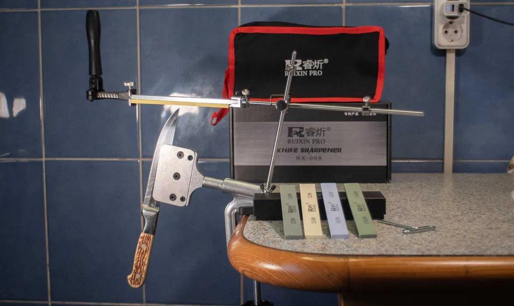 Система точильная Ruixin Pro RX‑008 с металлическим шарниром 4 камня (27083188) - фото 3 Система точильная Ruixin Pro RX‑008 с металлическим шарниром 4 камня (27083188) - фото 3