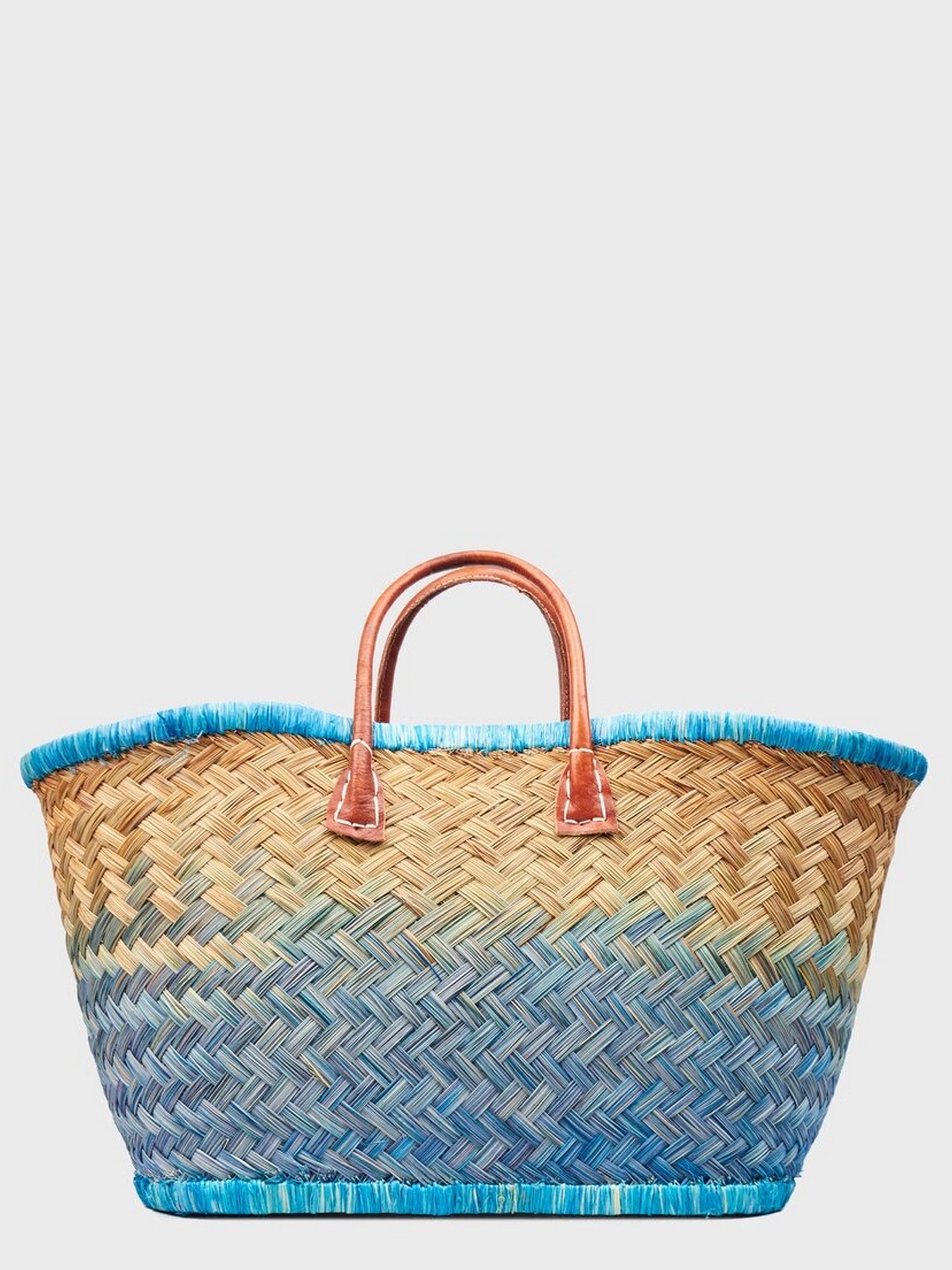 Пляжна сумка LE COMTOUR DE LA PLAGE Aravola BM_Bicolor_357 Зелено-бежевий