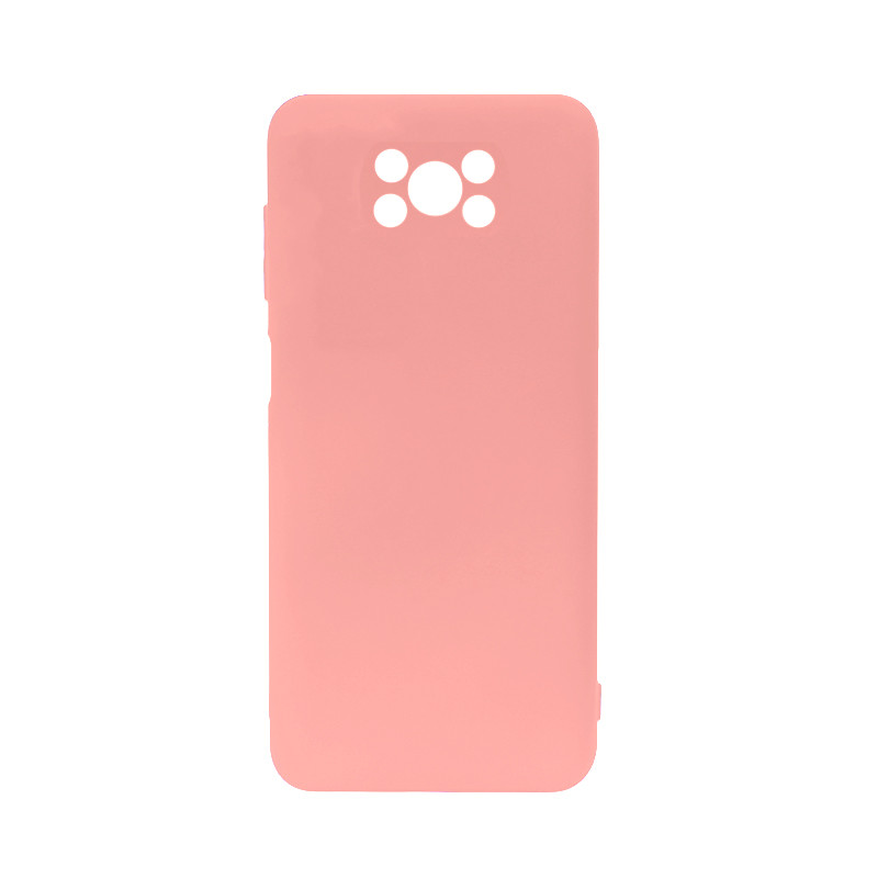 Чехол защитный силиконовый Lesko для Xiaomi Poco X3 Soft Touch Light Pink