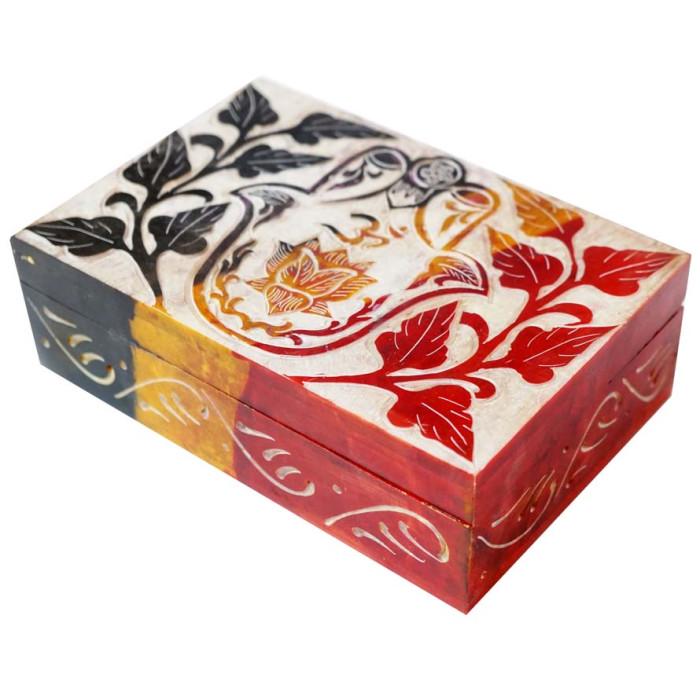 Шкатулка для бижутерии Амулет Хамса каменная (9170369)